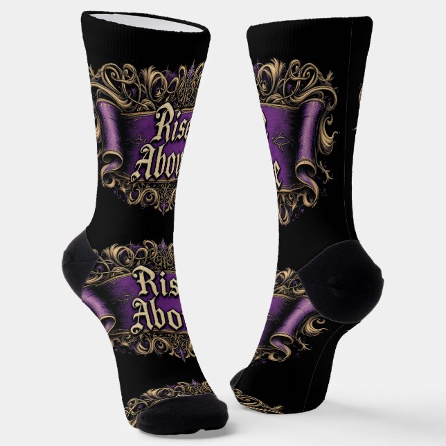 Chaussette Bright Socks Motivational Art Rise Above 0044008 (Angulaire)