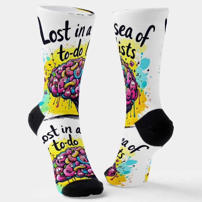Chaussette Bright Socks RANDOPIX Art Socks 0039478 (Angulaire)