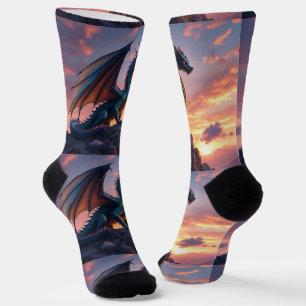 Chaussette Bright Socks RANDOPIX Dragon au repos 0039519