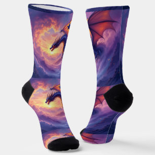 Chaussette Bright Socks RANDOPIX Dragon In Clouds 0039520