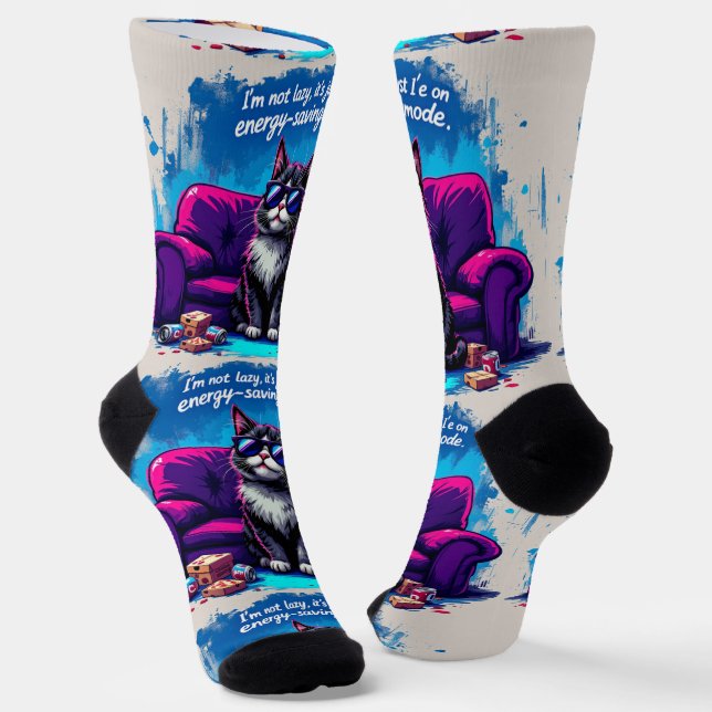 Chaussette Bright Socks RANDOPIX Energy Saving Cat 0039523 (Angulaire)