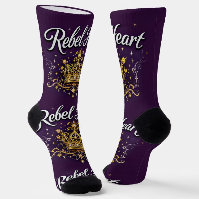 Chaussette Bright Socks Rebel Heart 0044075 (Angulaire)