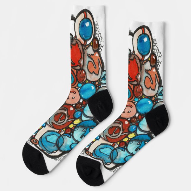 Chaussette Bulles partout (Gauche)