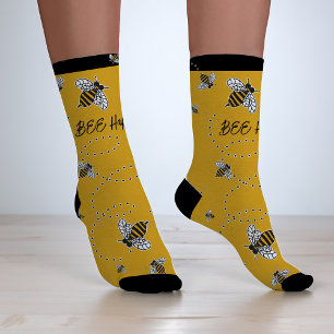 Chaussette Bumblebee Bee Happy Honeybees Jaune & Noir