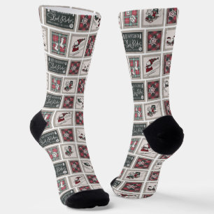 Chaussette cacahuètes   Ancien Motif de traîneau