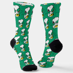Chaussette cacahuètes   Lecteur Snoopy Saxophone