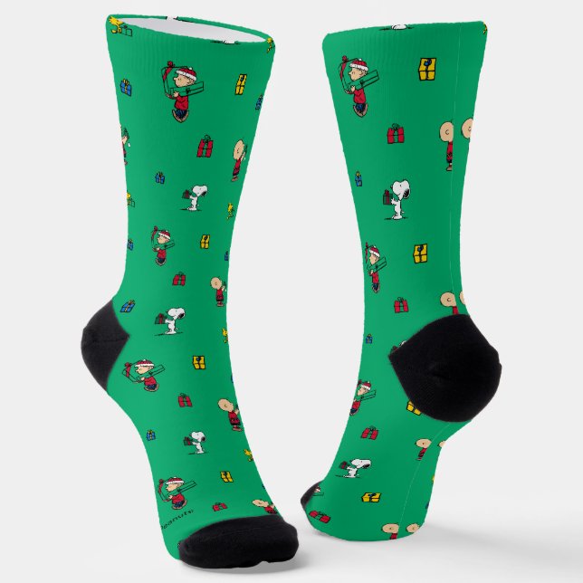 Chaussette cacahuètes | Motif cadeau de Noël (Angulaire)