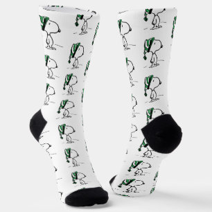 Chaussette cacahuètes Snoopy Green Casquette de neige