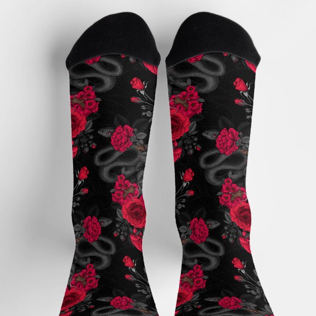 Chaussette Caché dans les roses (Haut)
