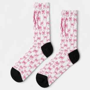 Chaussette Cadeau esthétique de lettre initiale de monogramme