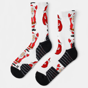 Chaussette Cadeau imprimé Santa luxueux et confortable
