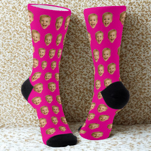 Chaussette Cadeau Personnalisé, Photo Personnalisée Du Visage