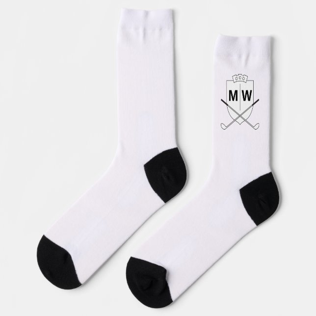 Chaussette Cadeaux Monogrammes personnalisés pour les golfeur (Gauche)