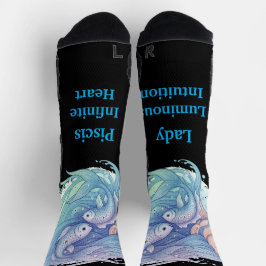 Chaussette Calcetines Lady Piscis – Detalle creativo