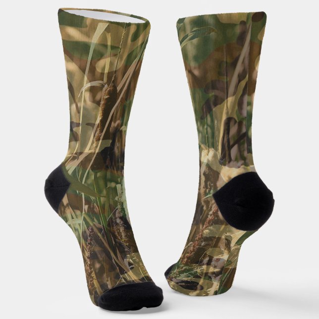 Chaussette Camouflage Camouflage en rafale de chasse (Angulaire)