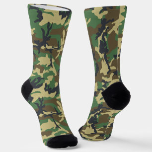 Chaussette Camouflage de la Marine verte Camouflage Motif Cam
