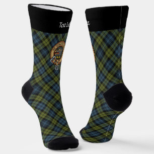 Chaussette Campbell Crest au-dessus des chaussettes de Tartan