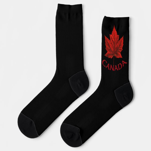 Chaussette Canada Socks Canada Souvenir Socks Customize (Gauche)