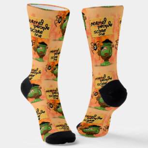 Chaussette Caractère Frankenstein de 'Normal People Scare Me'