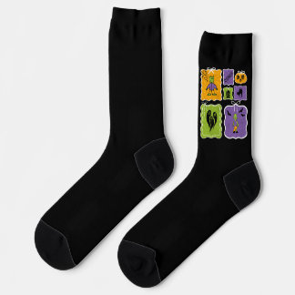 Chaussette Caractères d'Halloween mignon Frankenstein et Zomb
