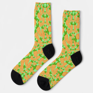 Chaussette Carottes Oranges Et Vertes