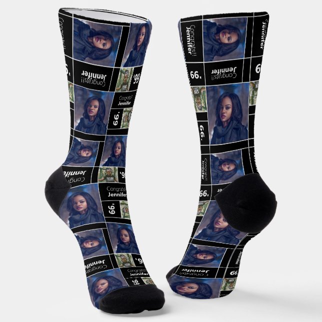 Chaussette Carré noir - Classe d'études de photographie Année (Angulaire)