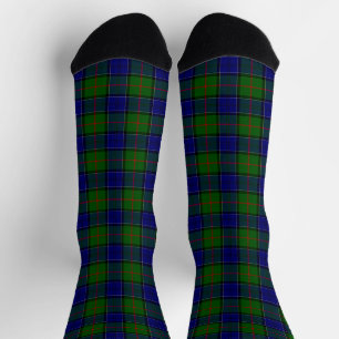 Chaussette carreaux bleu vert tartan Colquhoun
