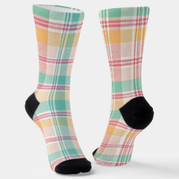 Chaussette Carreaux Vichy Multicolores