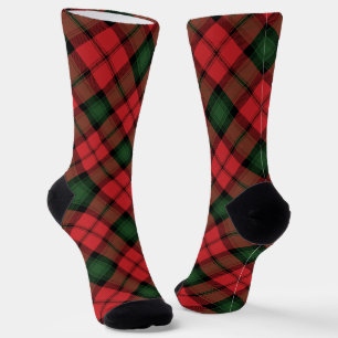 Chaussette Carreaux Vichy Rustique Rouge Vert Tartan