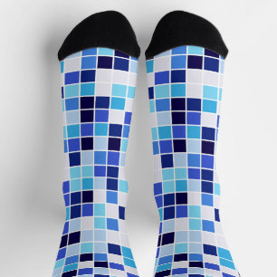 Chaussette Carrelage de la piscine, Carrelage en mosaïque ble