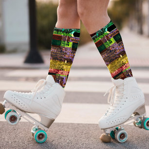 Chaussette Carte multicircuit imprimé personnalisée