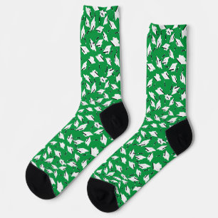Chaussette Cartes de graduation Jetées Célébration Blanc sur 