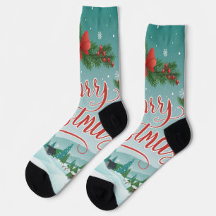 Chaussette Célébration festive de Noël joyeux