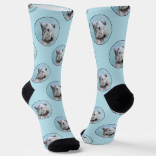 Chaussette Cesky Terrier Peinture Cute Original Animal de Com