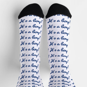 Chaussette C'est un garçon ! Révélation du sexe du bébé