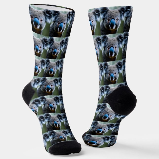 Chaussette Cet Ours Koala Aime Un Selfie, Des Chaussettes D'É (Angulaire)