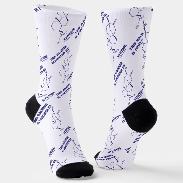 Chaussette Cette Machine Est Alimentée Par Stevio Chem Molecu (Angulaire)