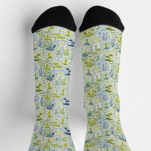 Chaussette Champagne Green Retro