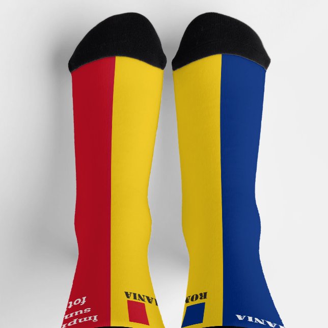 Chaussette Championnat d'Europe de football en Roumanie (Haut)