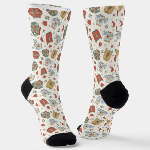 Chaussette Chandails de Noël et Motif Casquette