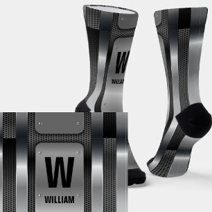 Chaussette Changer initial, Ajouter (supprimer) Nom, Silver M