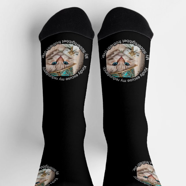 Chaussette Chat de luxe italien : Chaussettes de saule (Haut)
