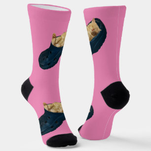Chaussette Chaton À Dormir En Chaussure Croc, Chaussettes D'É
