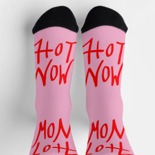 CHAUSSETTE CHAUD MAINTENANT ROSE