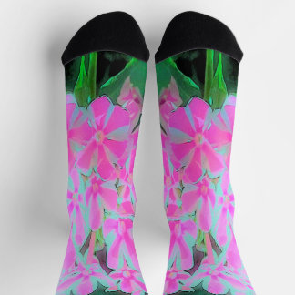 Chaussette Chaud rose et blanc Peppermenthe Twist Garden Phlo