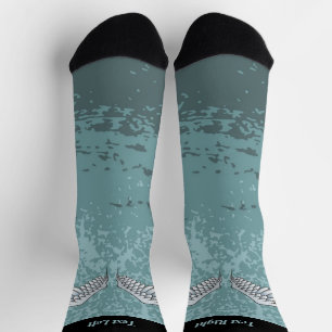 Chaussette Chaussettes à ailes gris-bleu