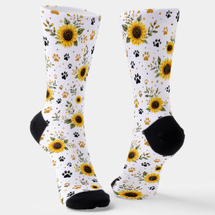 Chaussette Chaussettes à empreinte de patte de tournesol, ama