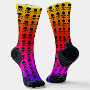 Chaussette Chaussettes à haute performance pour le crâne noir