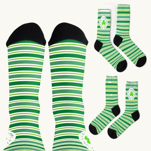 Chaussette Chaussettes à imprimé intégral rayures de la Saint (Créateur téléchargé)