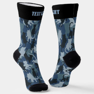 Chaussette Chaussettes à motif camouflage Navy pour chats